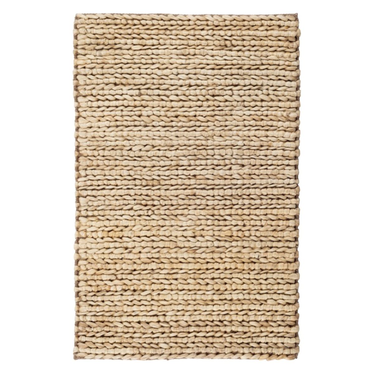 Jute Woven Natural Rug. Top view.