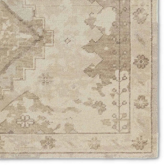 Kai Pathos Taupe Wool Rug 