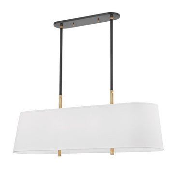 Kiera Linear Pendant. Left angle view. 