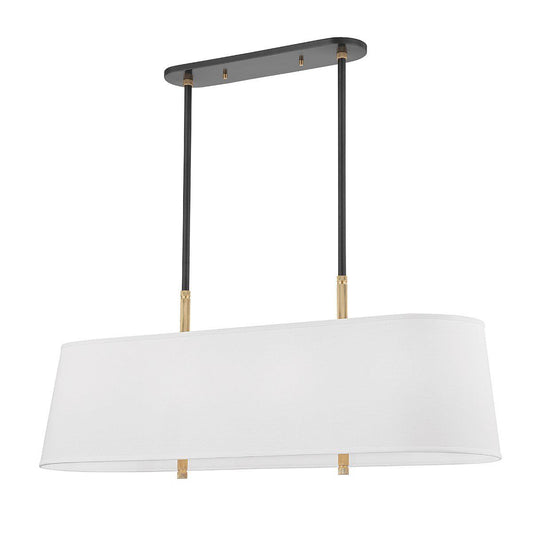 Kiera Linear Pendant. Left angle view. 