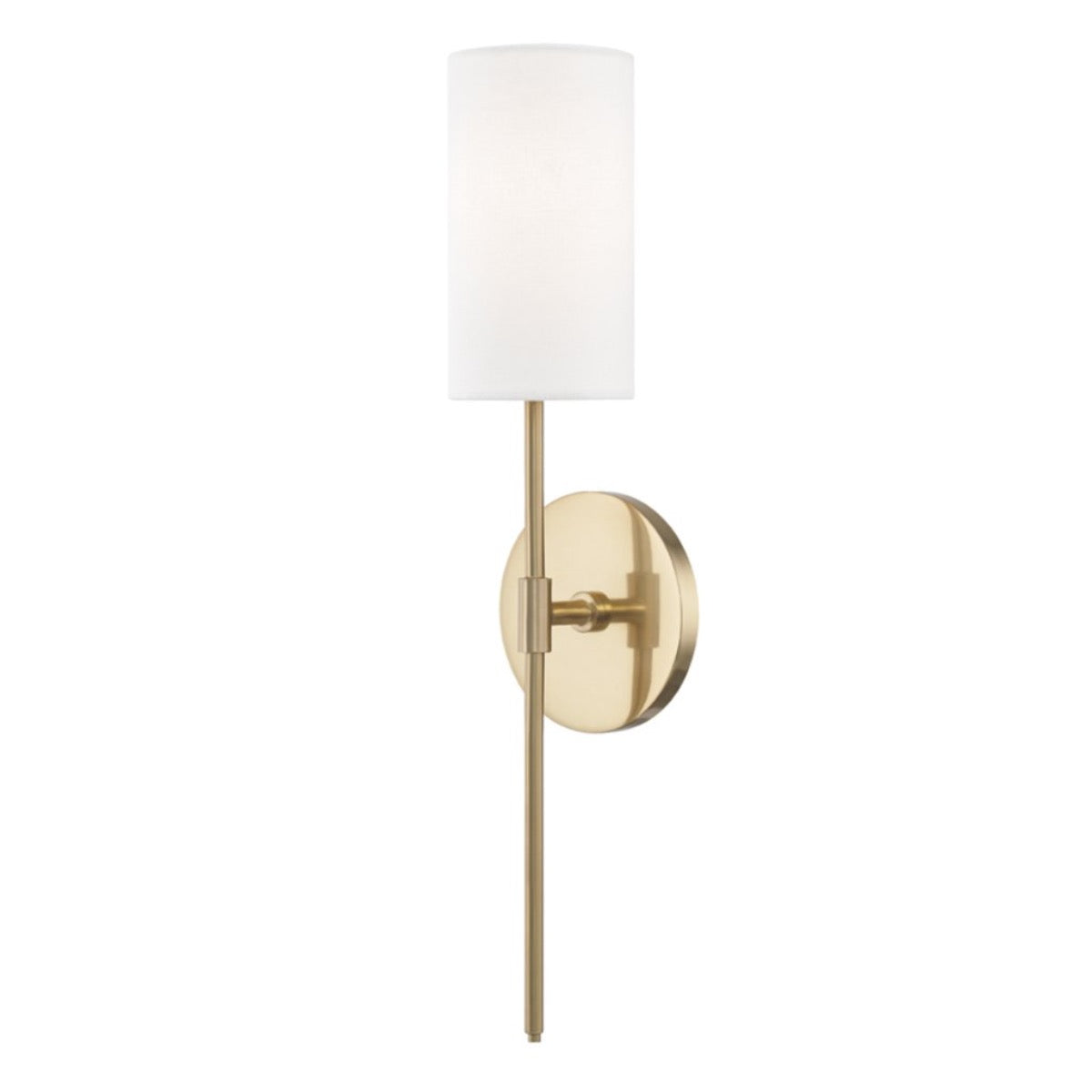 Killim Sconce Aged Brass. Left angle view.