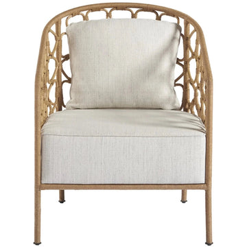 Kinsley Accent Chair. Front view.