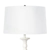 Perennial Floor Lamp White shade. Detail view.