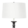 Perennial Floor Lamp Ebony shade. Detail view.