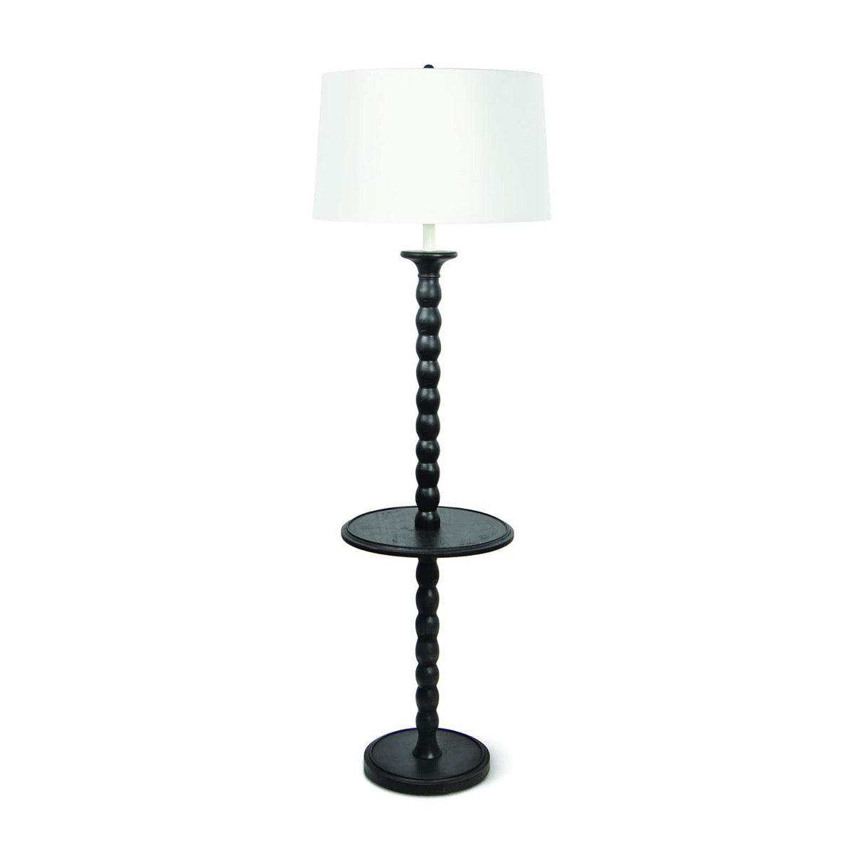 Perennial Floor Lamp Ebony. Front view.