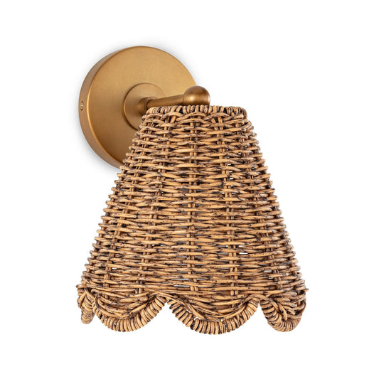 Kismet Hanging Sconce Sconces Natural Brass 