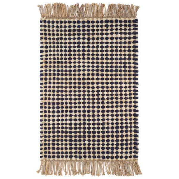 Simba Black Woven Jute Rug