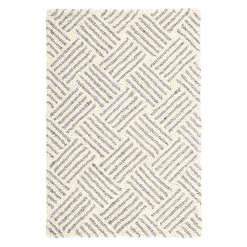 Layers Hooked Wool Rug. Top view. 