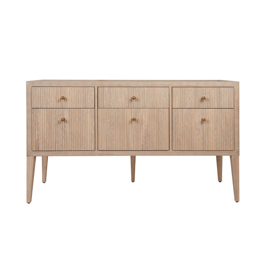 Lenore Dresser Cerused Oak. Front view.