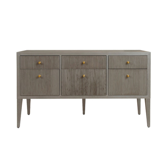 Lenore Dresser Smoke Grey Oak. Front view. 