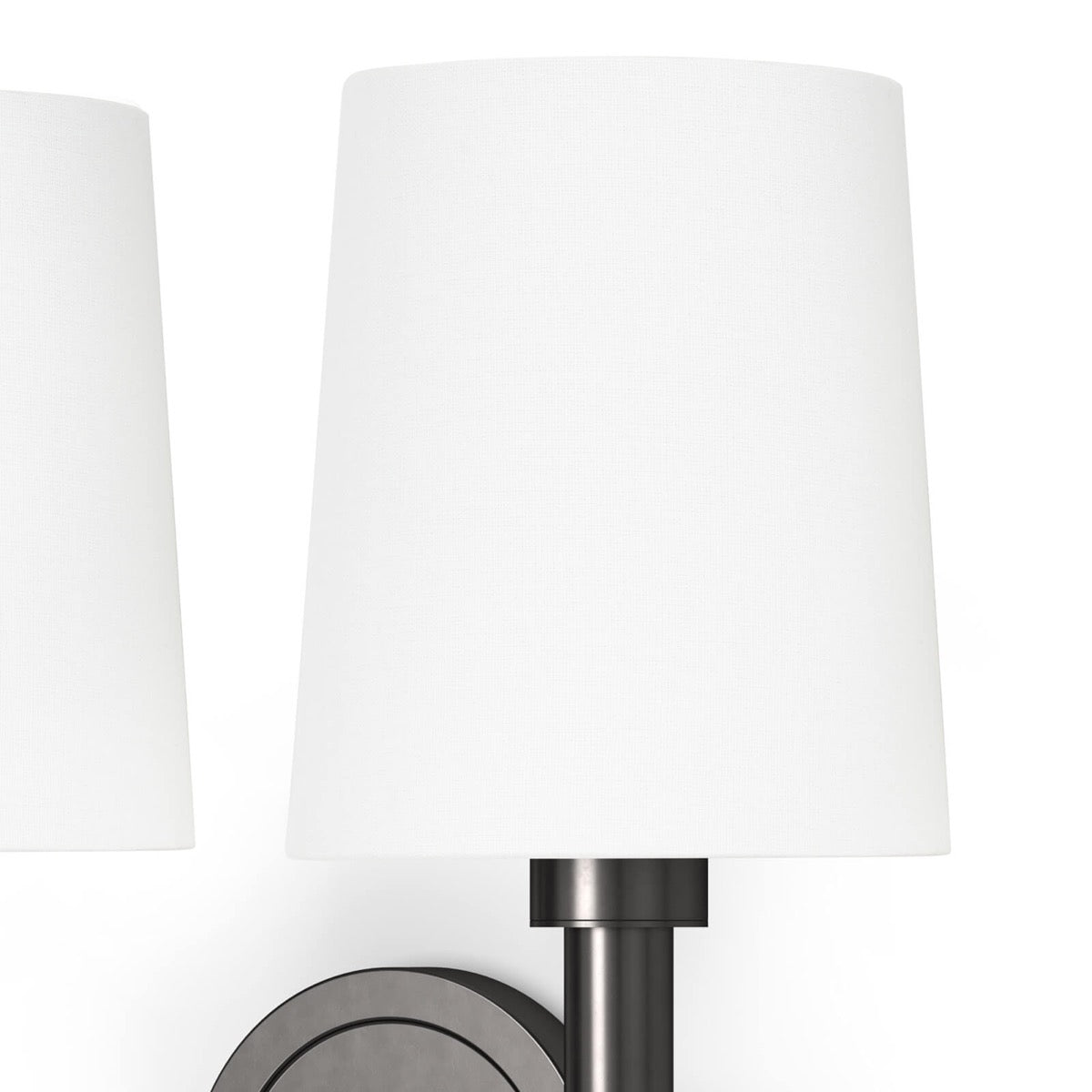 Legend Double Sconce Oil Rubbed Bronze right shade. Detail view.