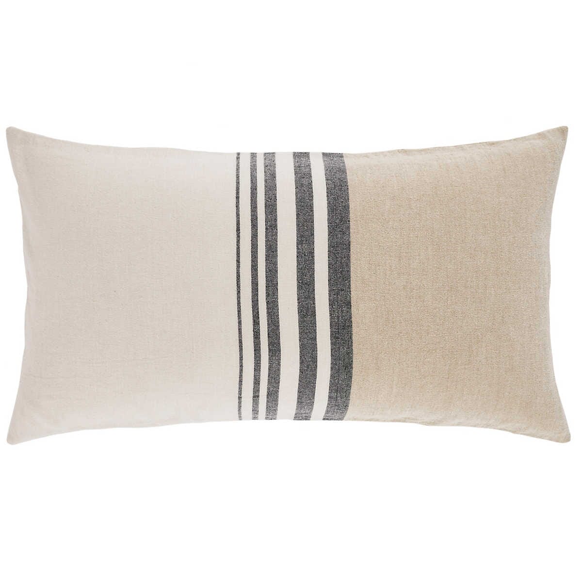 Linen Chenille Stripe Sham King 