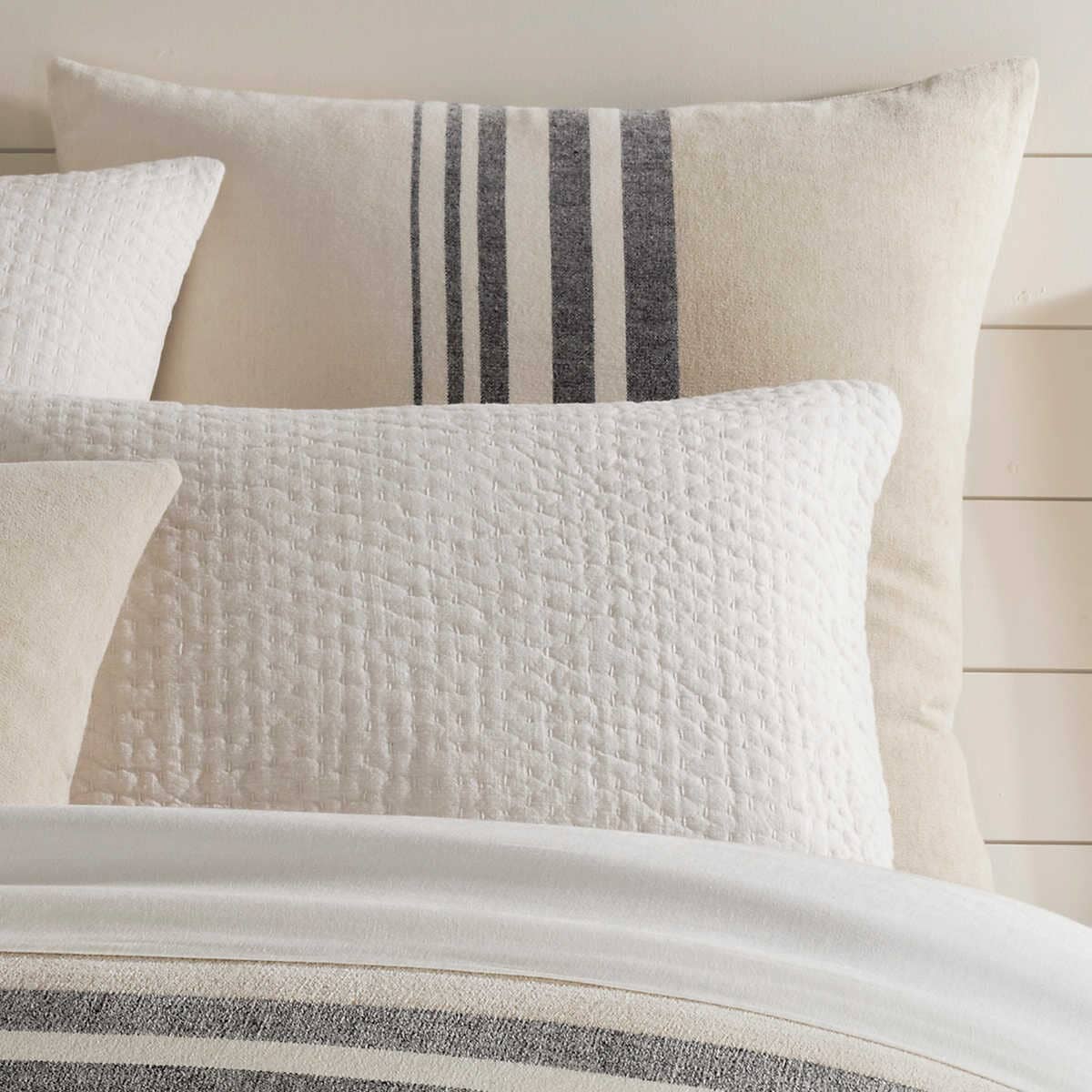 Linen Chenille Stripe Sham 