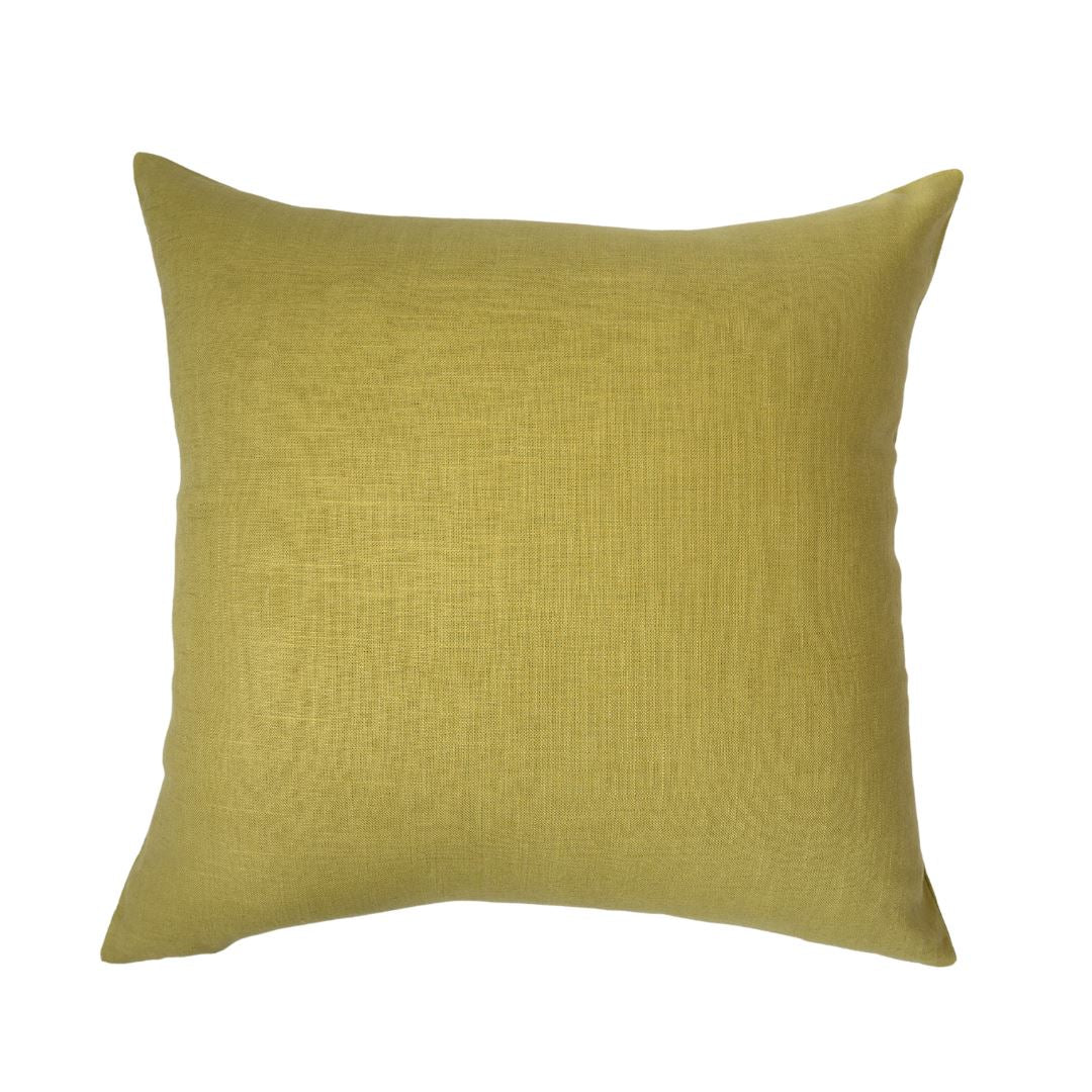 Linen Pillow - Chartreuse 22" Pillows 