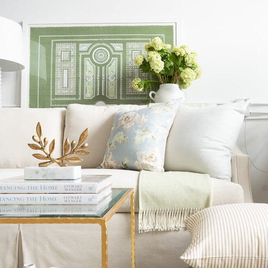 Linen Pillow - Fog 22" Pillows 