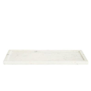Long Marble Tray. Front view. 