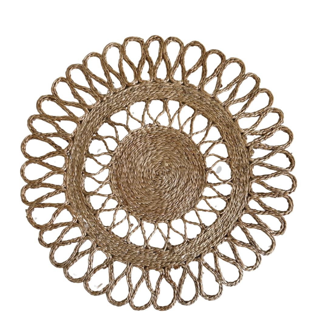 Loopy Jute Round Placement Linens 
