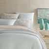 Lush Linen Sky Duvet Cover Bedding styled with neutral bedding. Styled view.