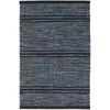Malta Navy Woven Wool Rug RUGS 