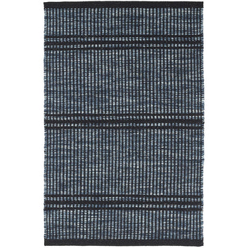 Malta Navy Woven Wool Rug RUGS 