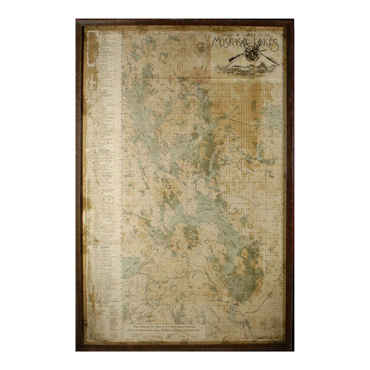 Map - Muskoka Lakes. Front view.