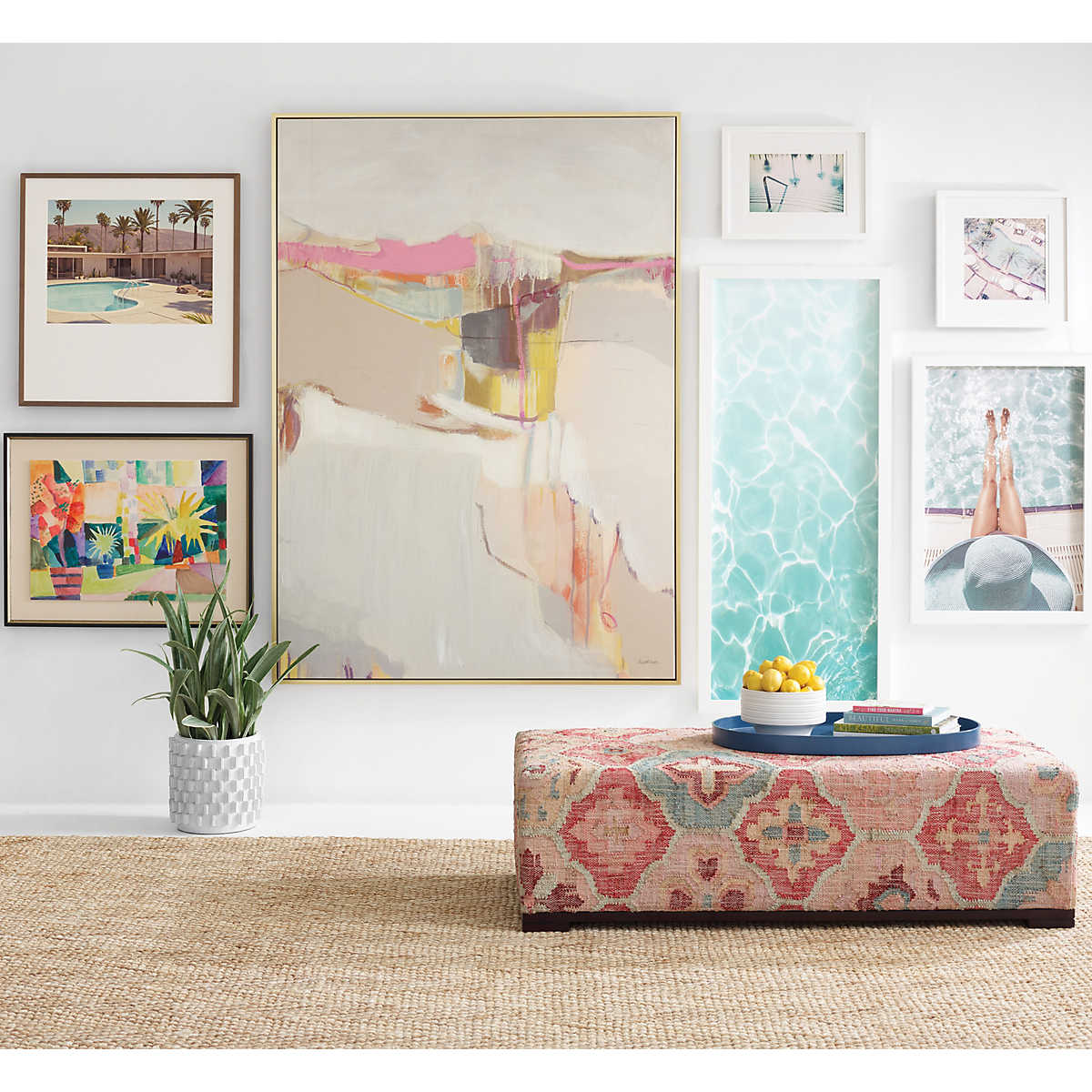 Meghan Ivory/Natural Woven Jute Rug RUGS 