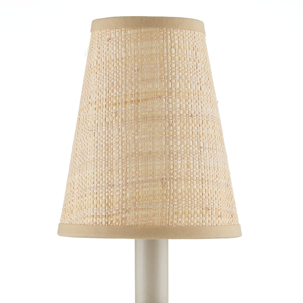 Natural Grasscloth Tapered Chandelier Shade - Set of 2 Shades 