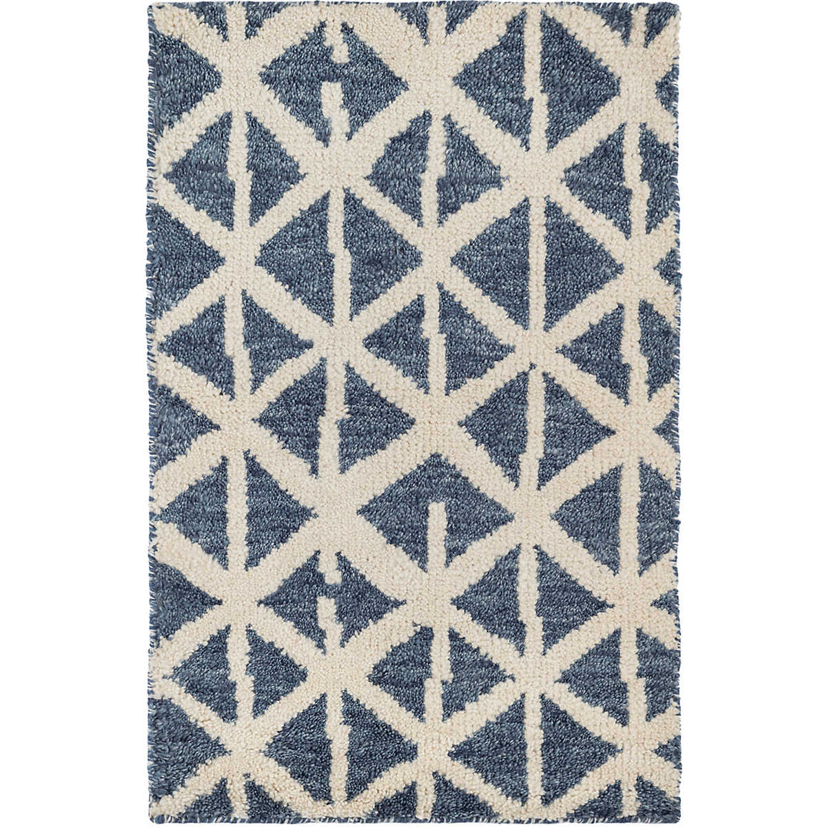 Newport Blue Hand Knotted Wool Rug RUGS 