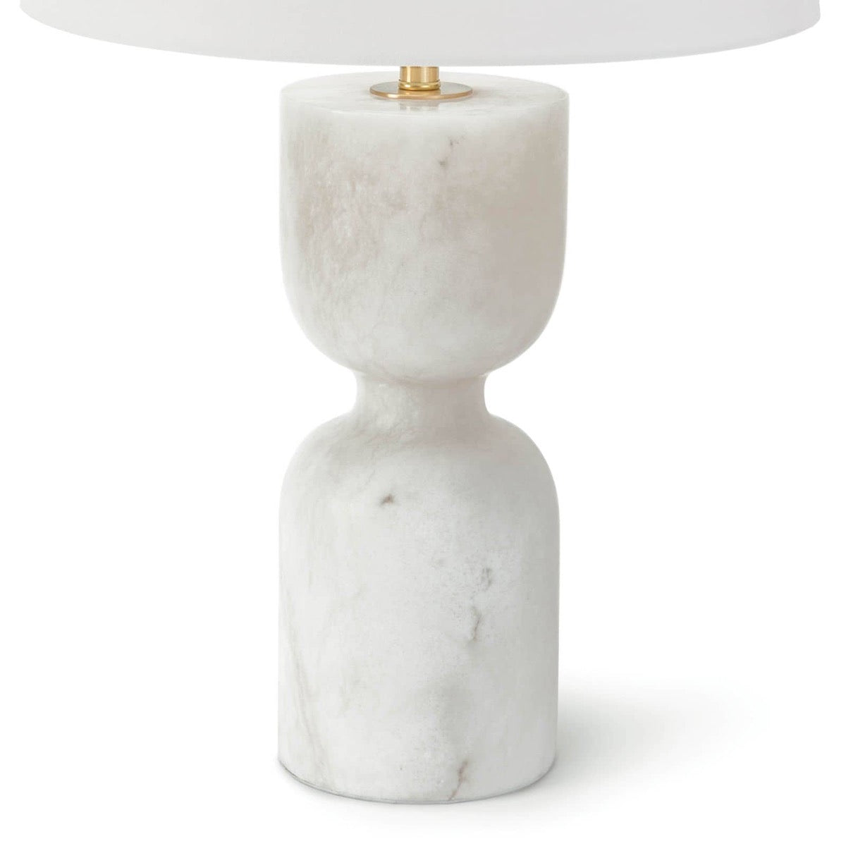 Noel Alabaster Table Lamp base. Detail view.