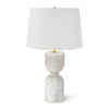 Noel Alabaster Table Lamp. Front view.