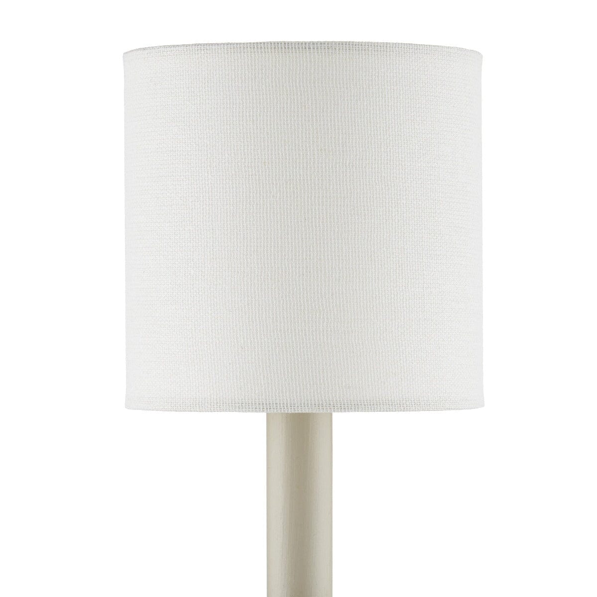 Off-White Fine Grasscloth Drum Chandelier Shade - Set of 2 Shades 