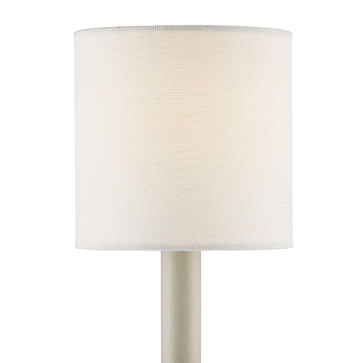 Off-White Fine Grasscloth Drum Chandelier Shade - Set of 2 Shades 