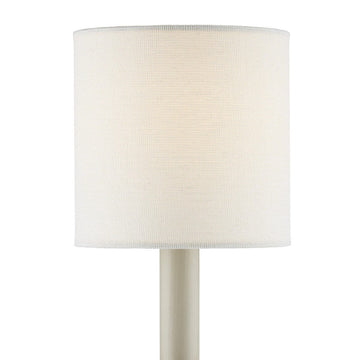 Off-White Fine Grasscloth Drum Chandelier Shade - Set of 2 Shades 