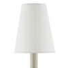 Off-White Fine Grasscloth Tapered Chandelier Shade - Set of 2 Shades 