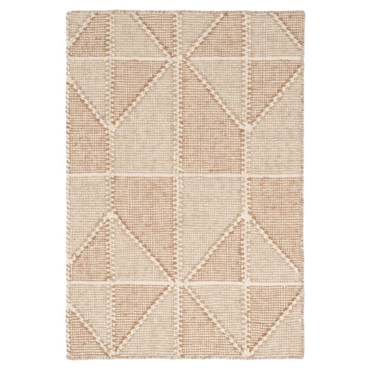  Ojai Wheat Loom Knotted Cotton Rug. Top view.