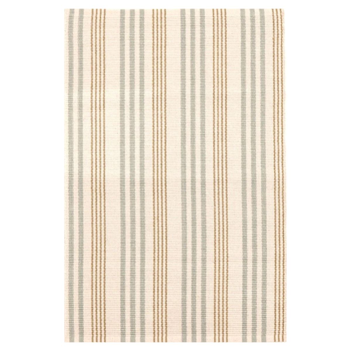Olive Branch Woven Cotton Rug. Top view. 