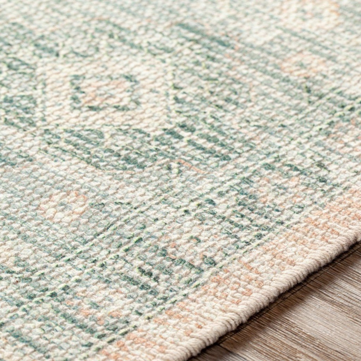 Ollie Rug edge detail. Close-up detail view. 