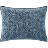 Parisienne Velvet Slate Quilted Sham Standard 