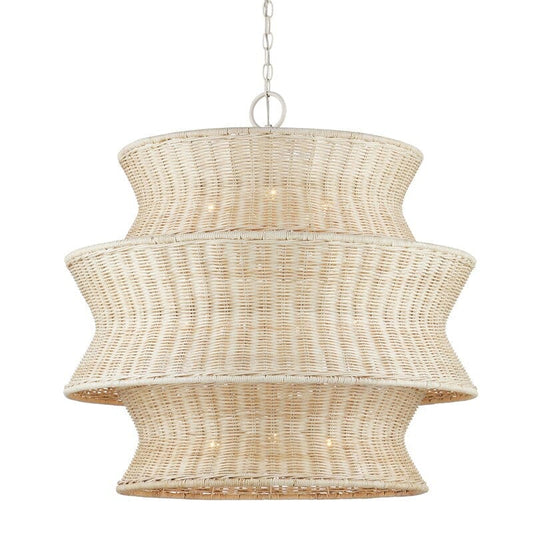Phebe Medium Rattan Chandelier Chandeliers 