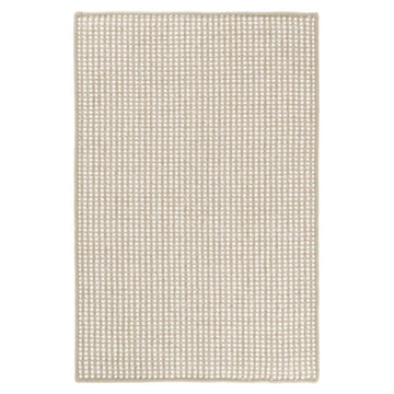 Pixel Wheat Woven Sisal/Wool Rug. Top view. 