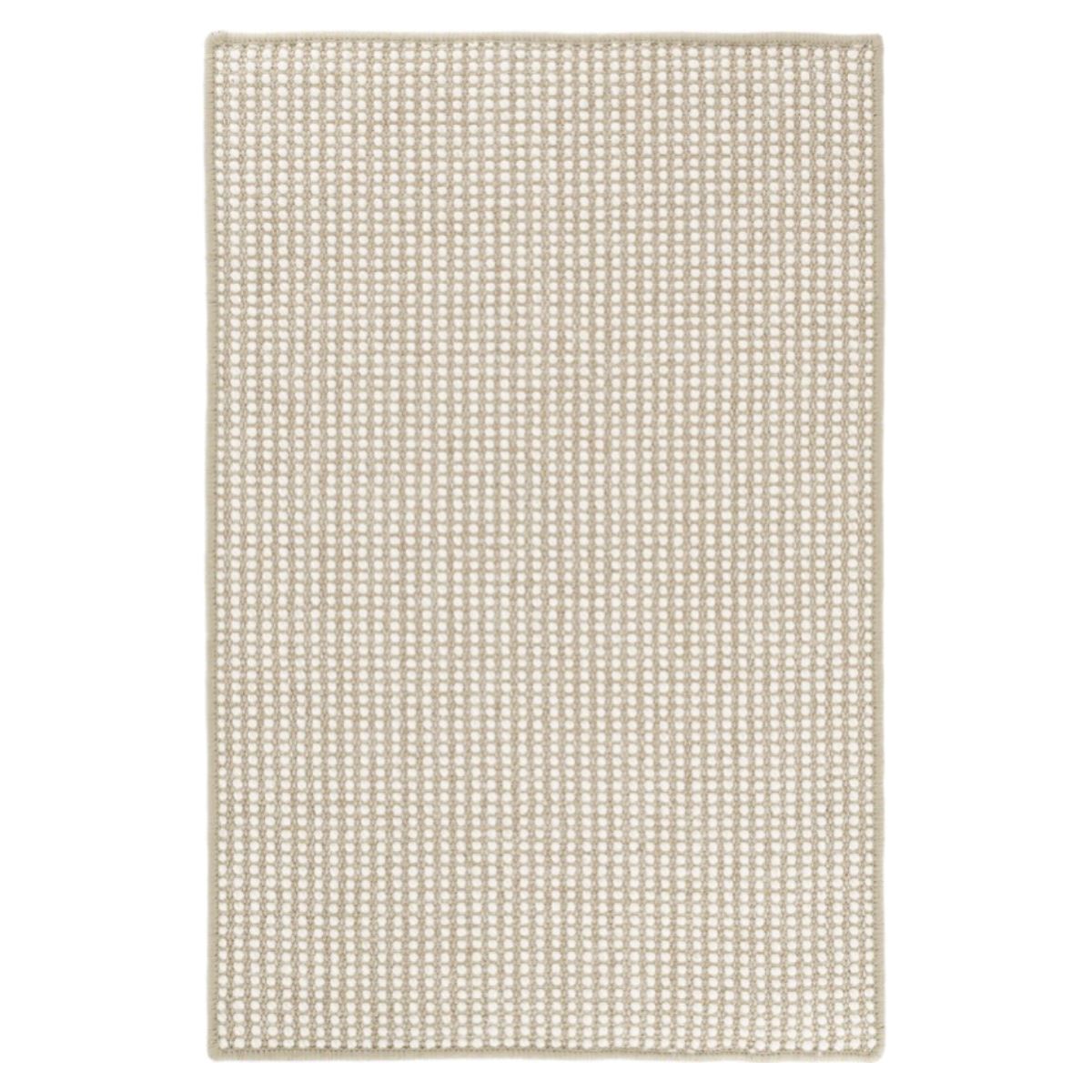 Pixel Wheat Woven Sisal/Wool Rug. Top view. 