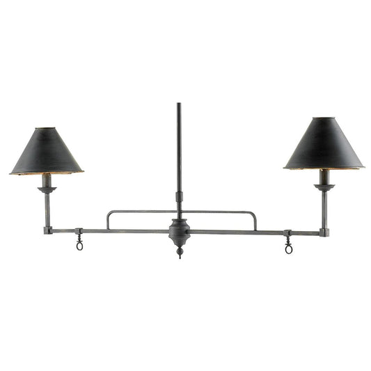 Prosperity Black Rectangular Chandelier Chandeliers 