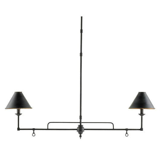 Prosperity Black Rectangular Chandelier Chandeliers 