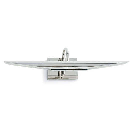 Radford Picture Light - Small Polished Nickel. Front view.