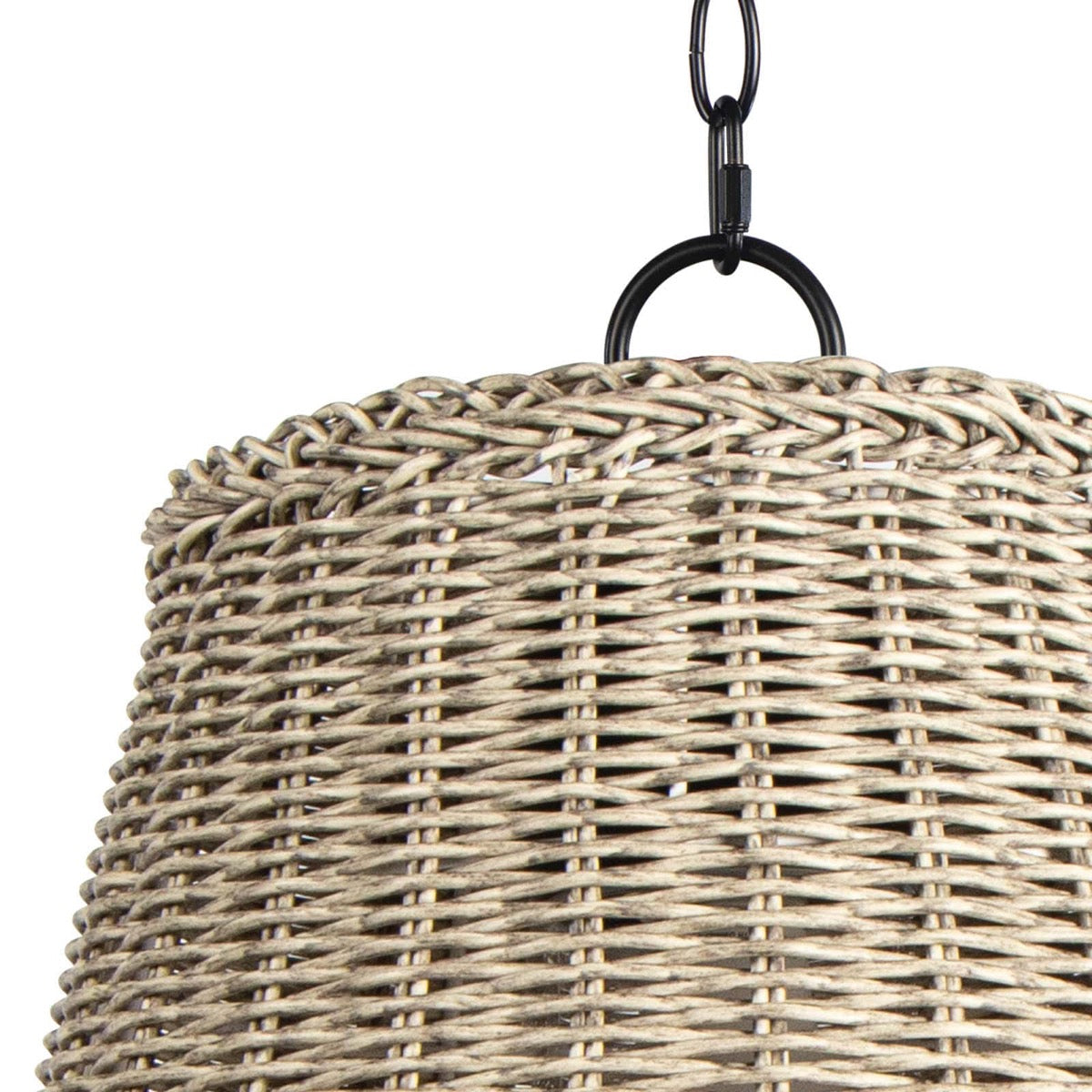 Augustine Outdoor Pendant - Small upper shade. Detail view.