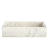 Rectangle Marble Tray - Small. Front view.