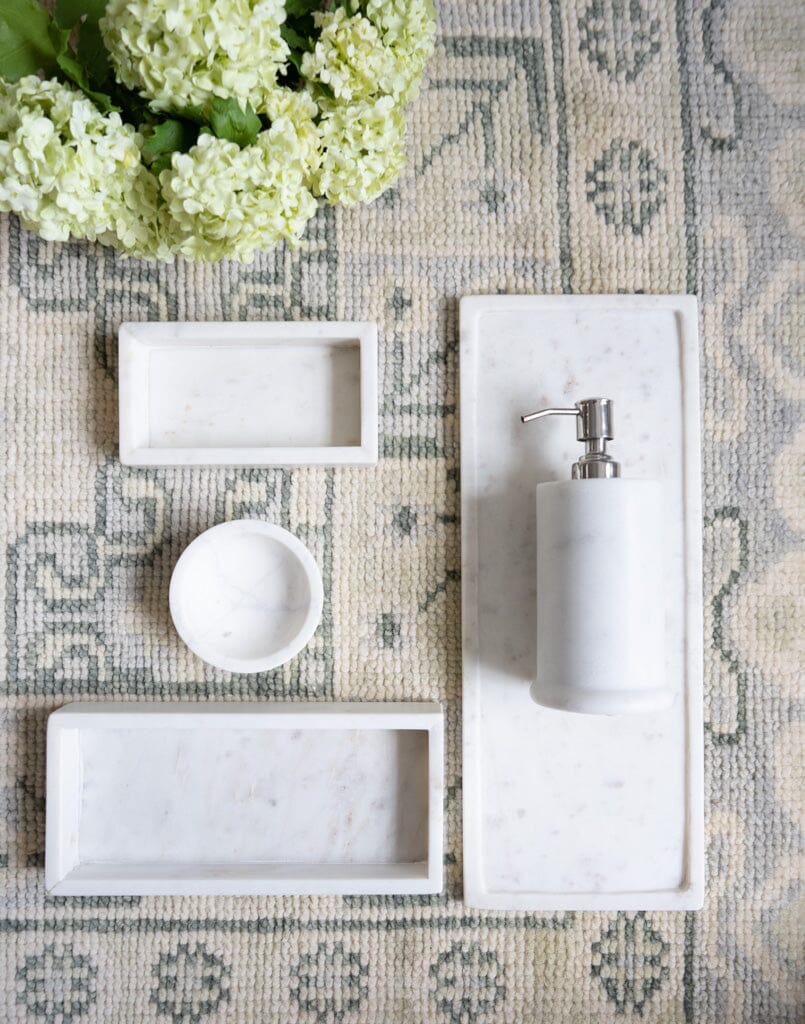 Rectangle Marble Tray - Small Marble Accessories 