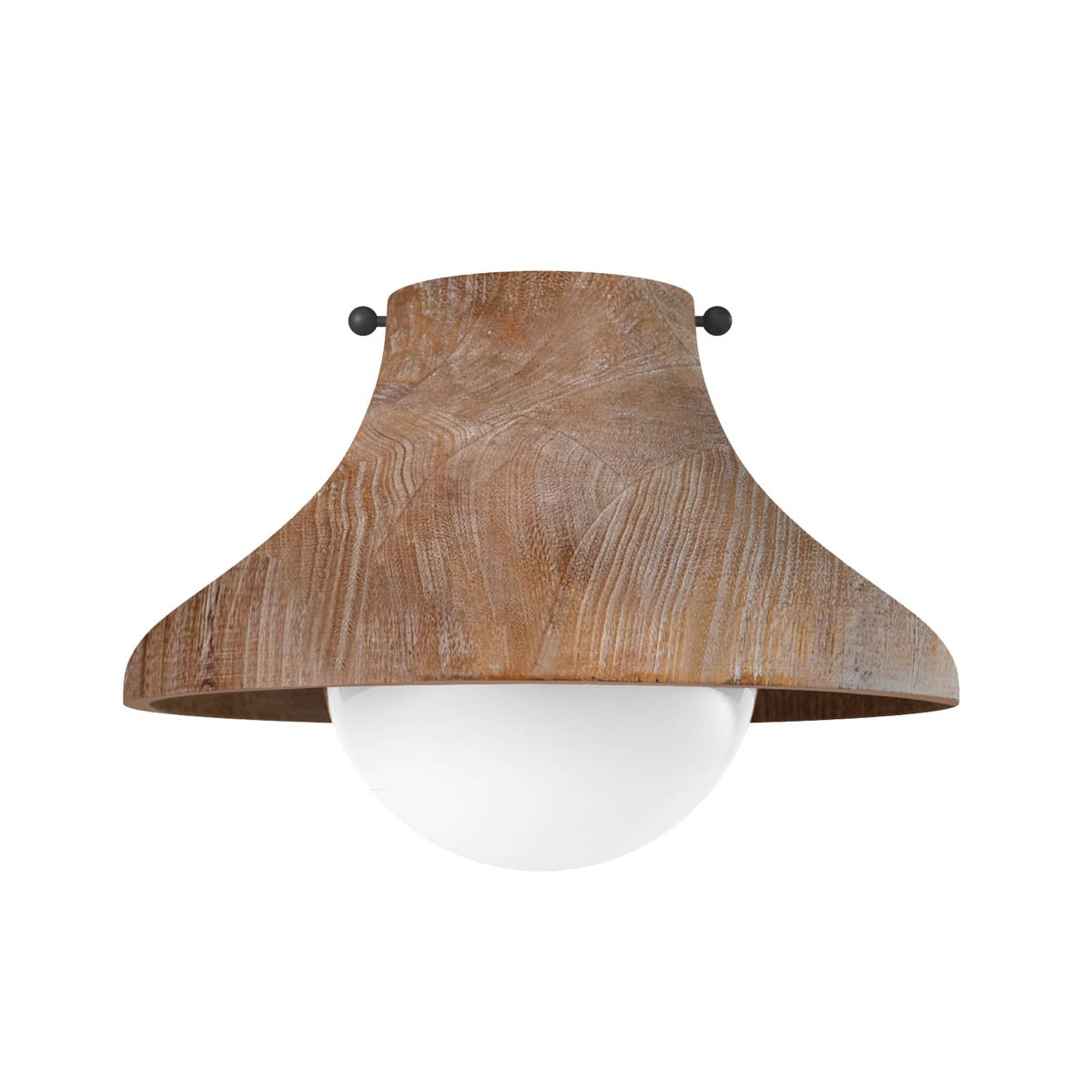 Surfside Wood Flush Mount. Front view.