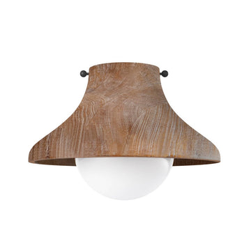 Surfside Wood Flush Mount. Front view.