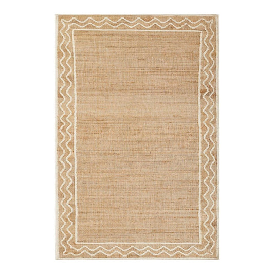 Ripple Jute Rug. Top view. 